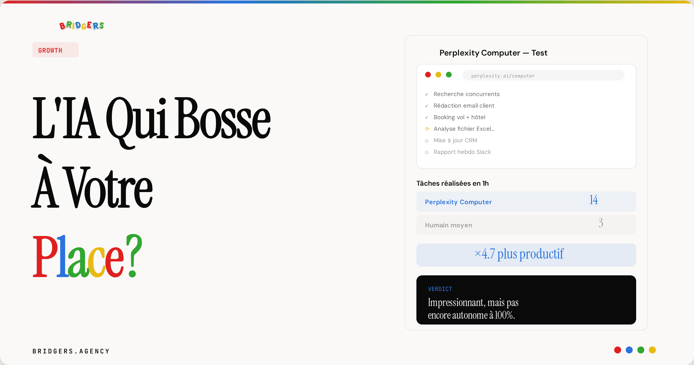 Perplexity Computer : l'IA qui travaille vraiment à votre place ?