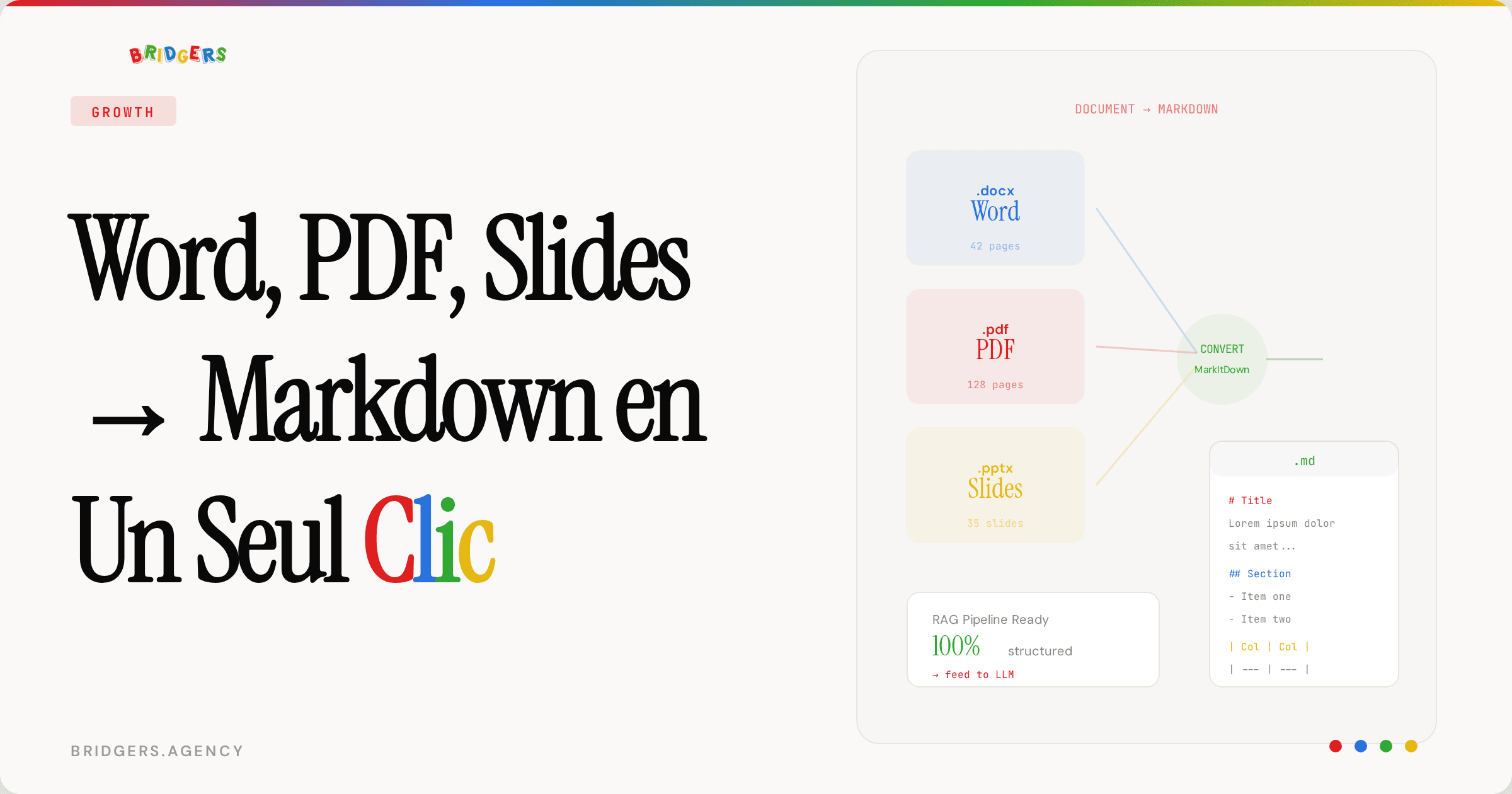 MarkItDown de Microsoft : Convertir Word, PDF et PowerPoint en Markdown pour l'IA